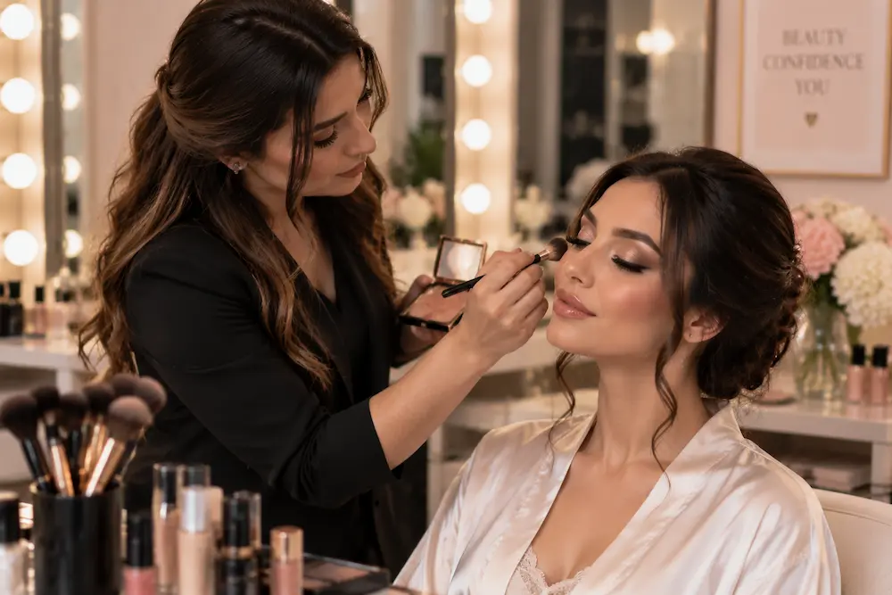 Elegant makeup application for a polished appearance